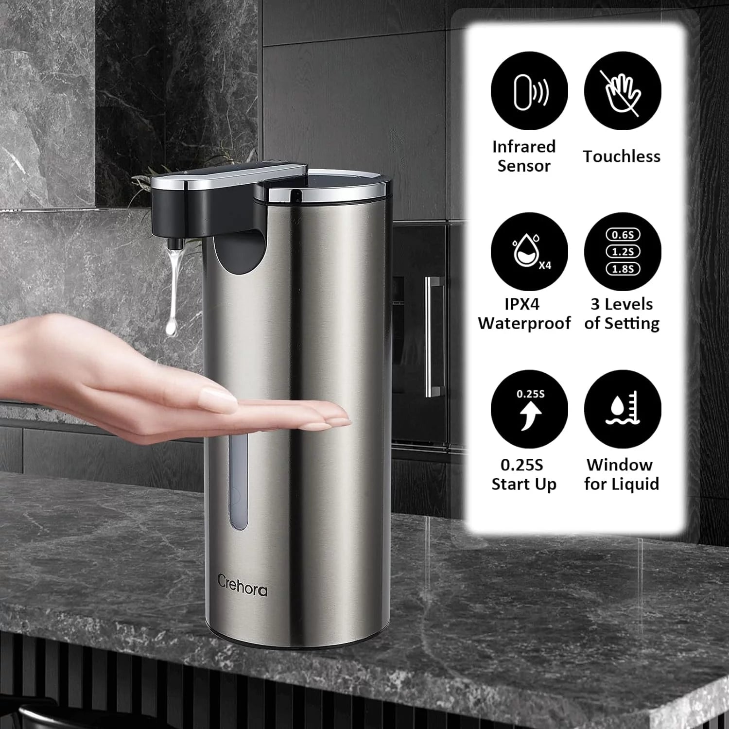 Automatic Soap Dispenser, Touchless Hand Free Soap Dispenser