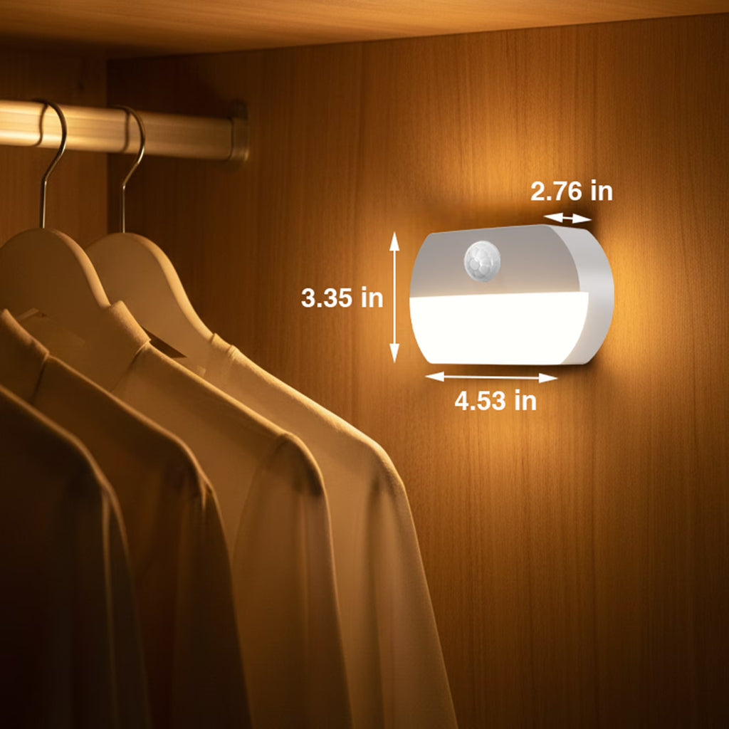 Motion Sensor Lights Indoor, No Wiring, 3 Pack